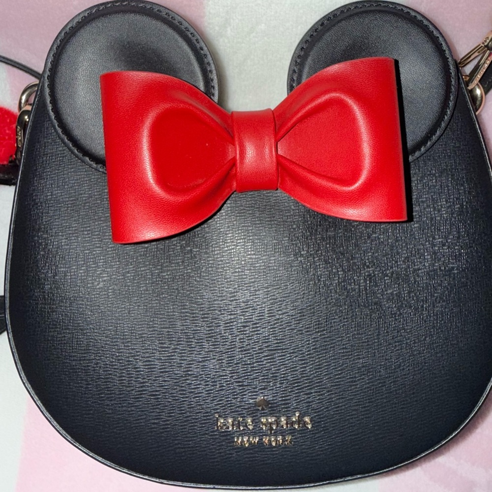 Kate Spade Black Bag with Red Bow
